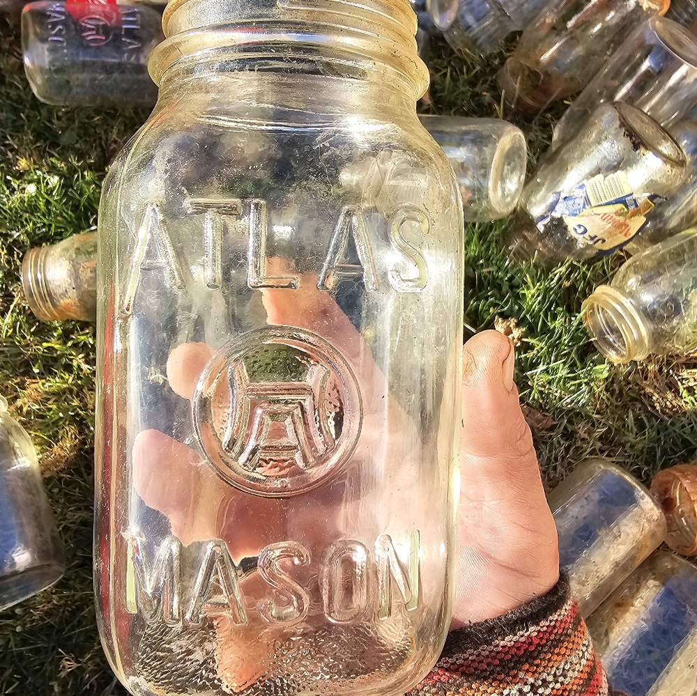 Vintage Mason jars